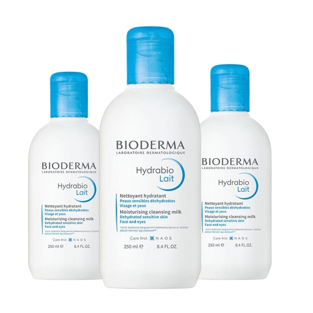 Bioderma Hydrabio Milky Cleanser 250ml -3 Pack