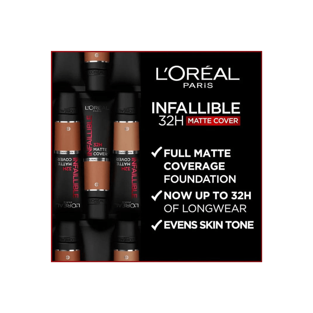 Loreal Paris Infaillible 32 H Matte Cover High Coverage Foundation 30 ml - 115 Warm Undertone
