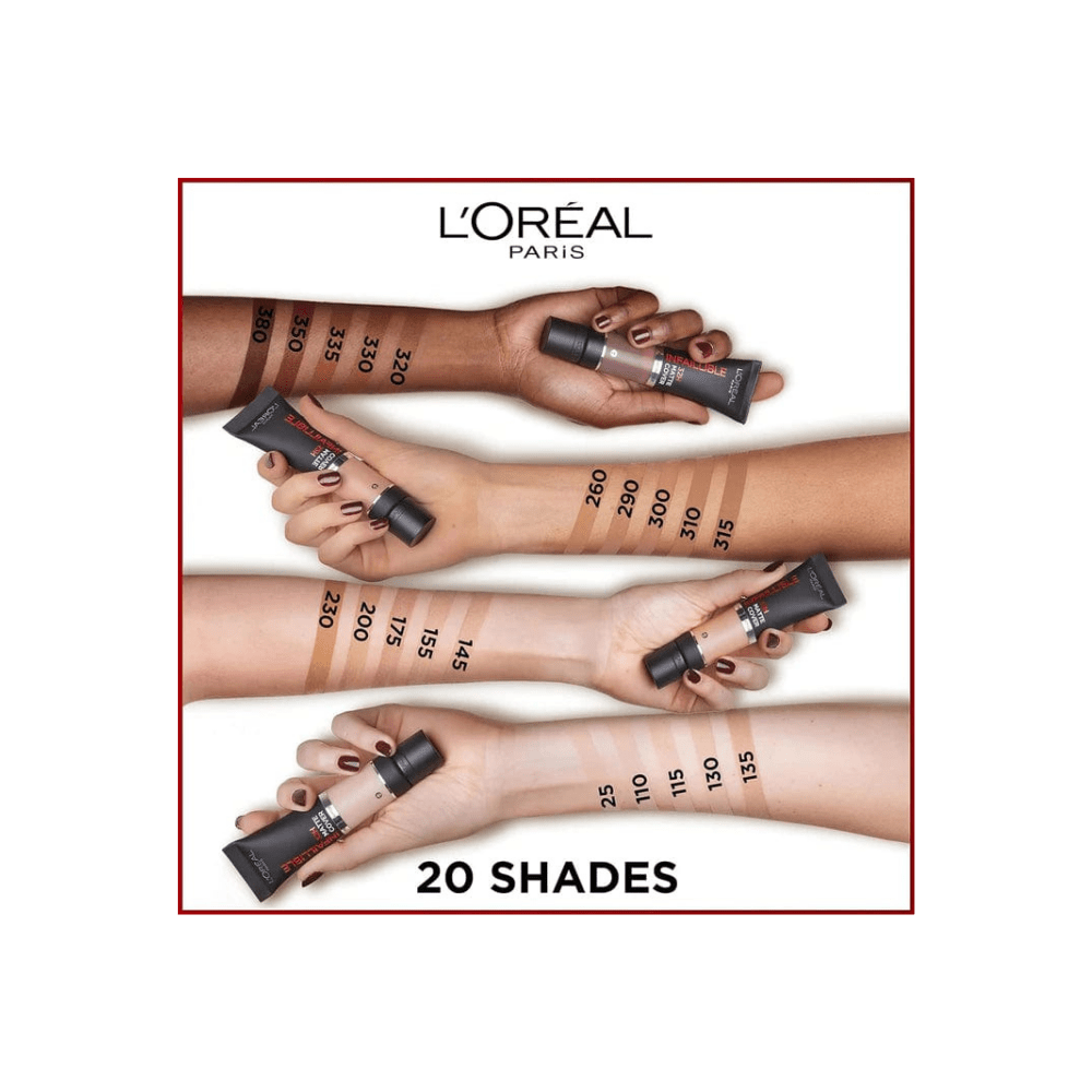 Loreal Paris Infaillible 32 H Matte Cover High Coverage Foundation 30 ml - 25 Cold Undertone