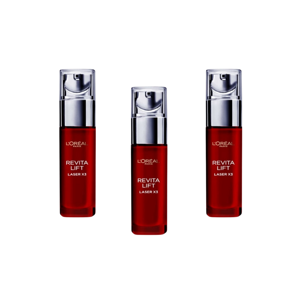 Loreal Paris Revitalift Laser X3 Intensive Anti-Aging Serum 30 ml 3 Pack