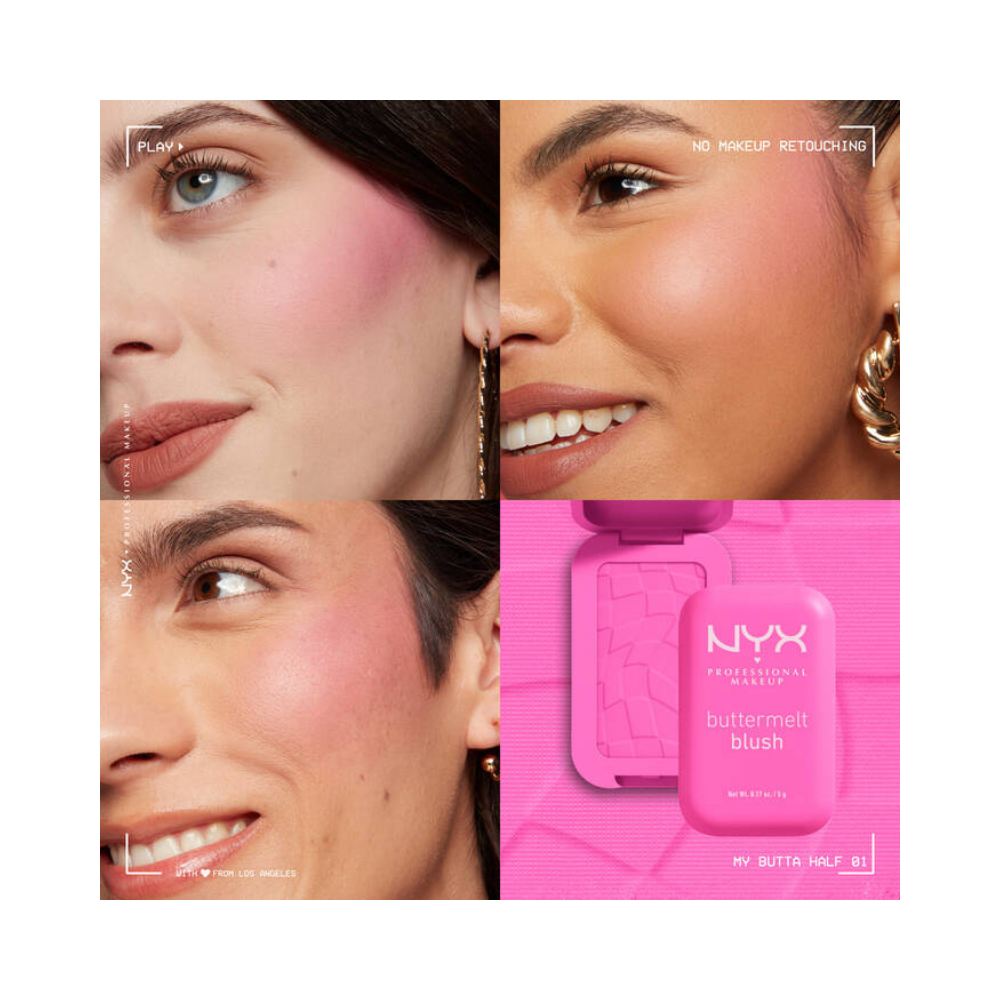 NYX Professional Makeup Buttermelt Blush Creamy -01 Butta Half
