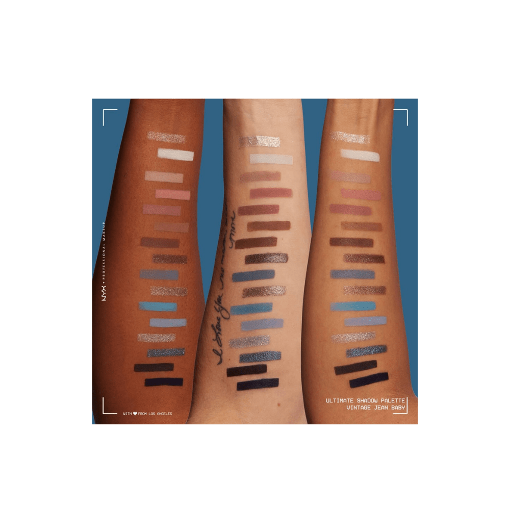 NYX Professional Makeup Eyeshadow Palette - Ultimate Shadow Pallette - Vintage Jean Baby