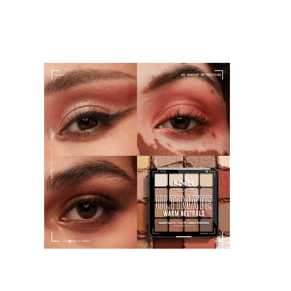 NYX Professional Makeup Eyeshadow Palette - Ultimate Shadow Pallette - Warm Neutrals