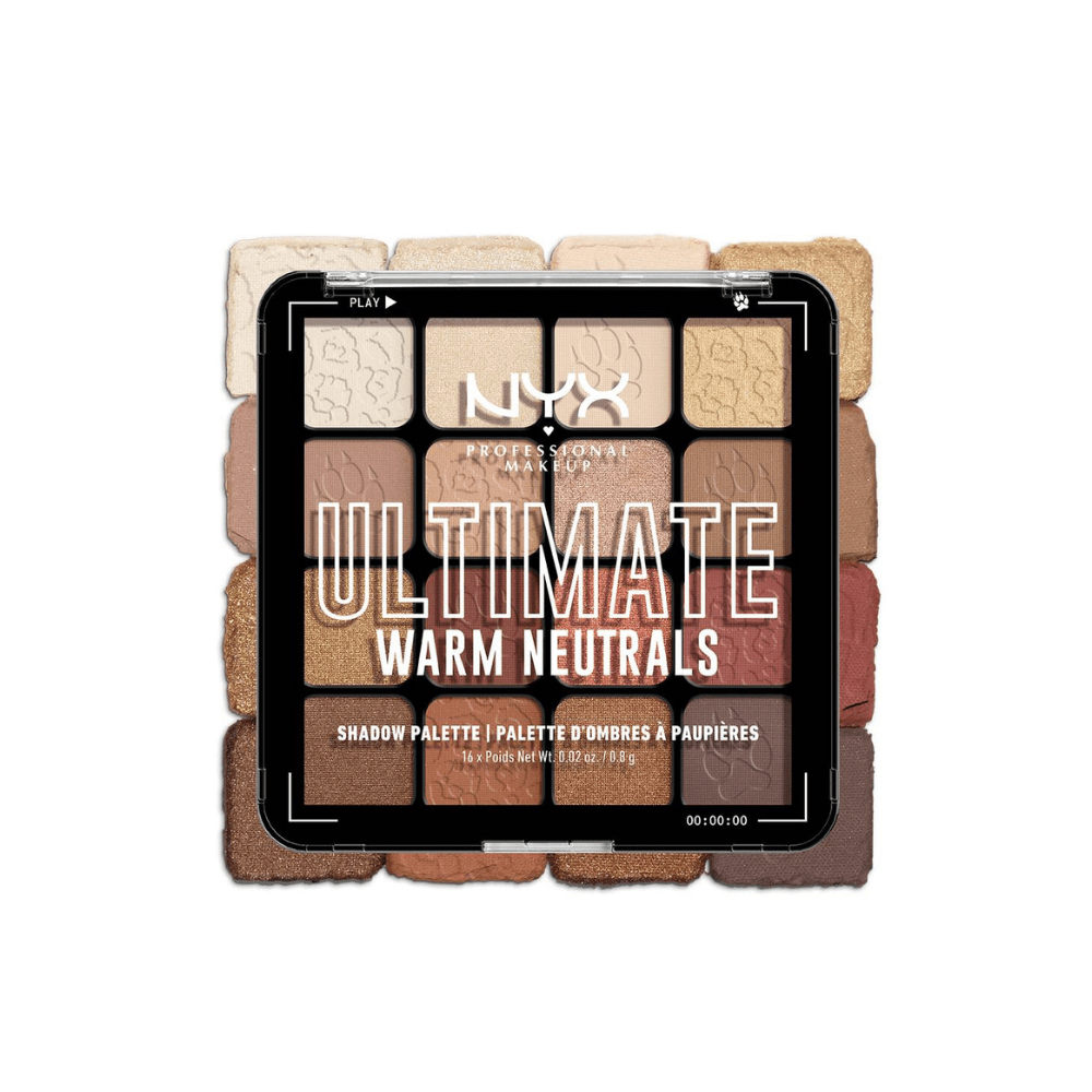 NYX Professional Makeup Eyeshadow Palette - Ultimate Shadow Pallette - Warm Neutrals