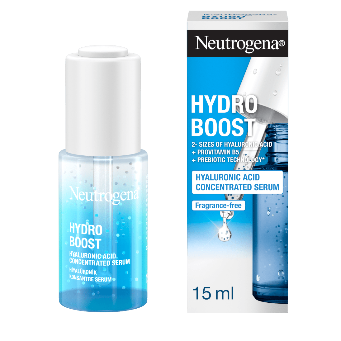 Neutrogena Hydro Boost Hyaluronic Acid Concentrated Serum 15ml / 0.5 fl oz 3 Pack