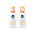 Nivea Sun Kids Sensitive Protect SPF 50+ Sun Lotion Spray 200ml / 6.8 fl.oz - 2 Pack