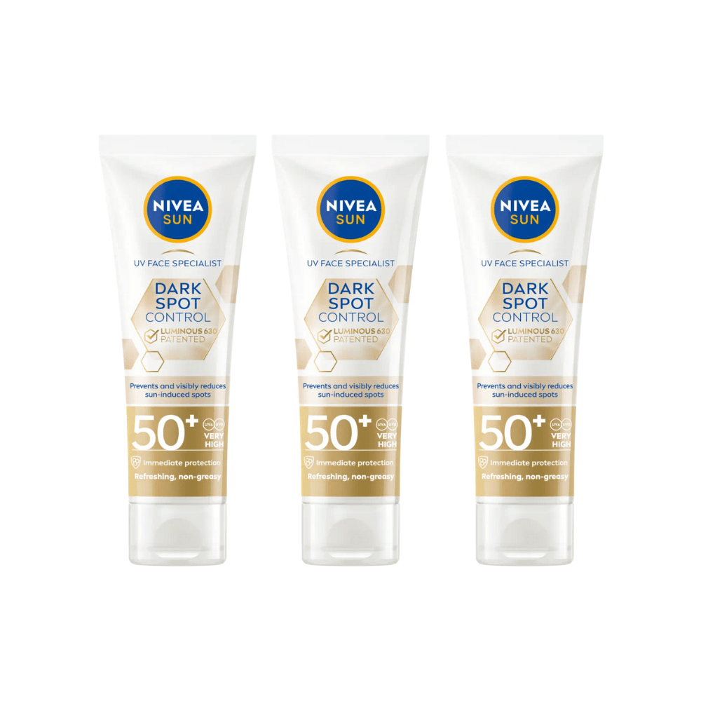 Nivea Sun UV Face Luminous 630 Spot Control Sun Fluid SPF50 40ml / 1.35 fl.oz - 3 Pack