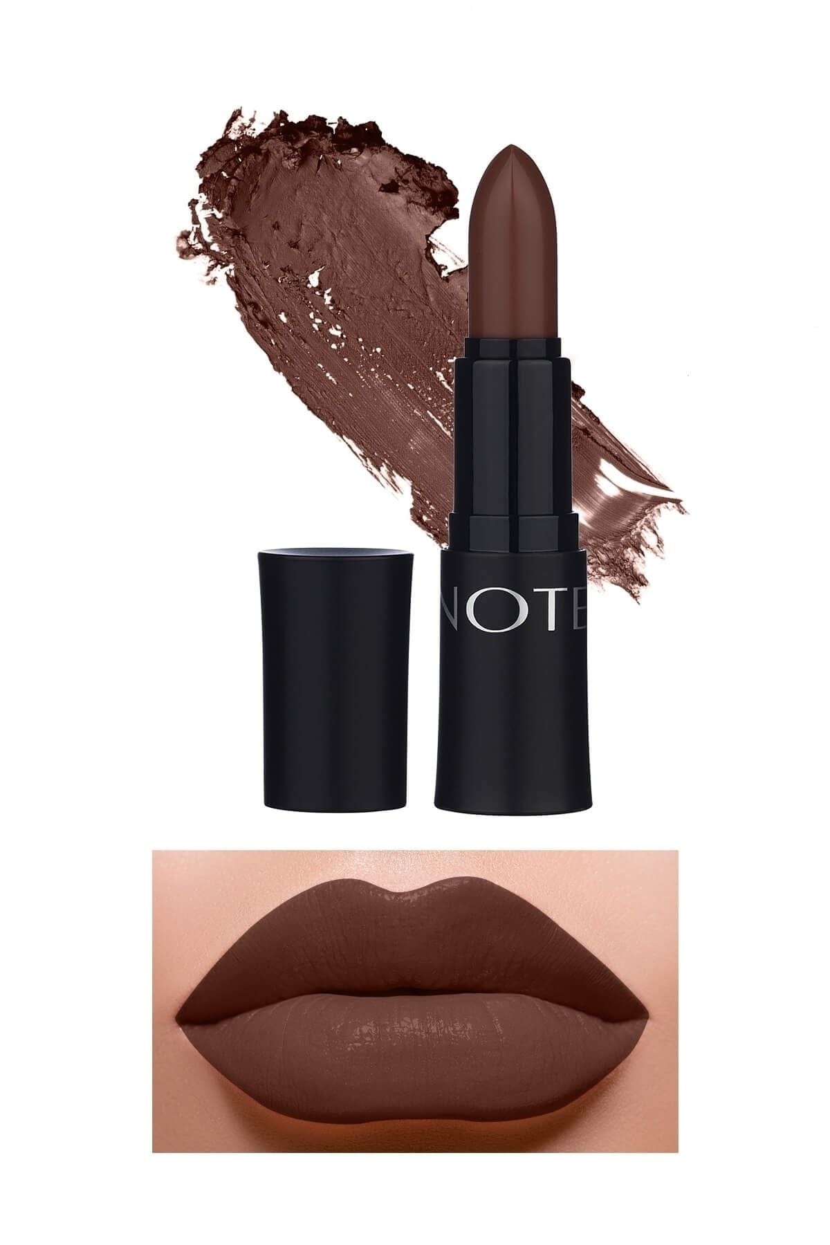 Note Cosmetics Mattemoist Lipstick Matte Finish Lipstick 316 Coco Toffee