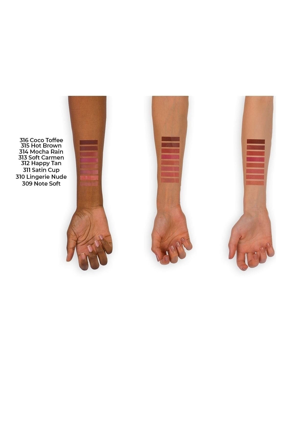 Note Cosmetics Mattemoist Lipstick Matte Finish Lipstick 316 Coco Toffee