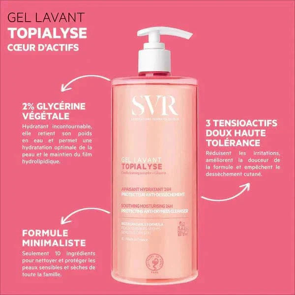 SVR Topialyse Cleansing Gel Lavant 400ml