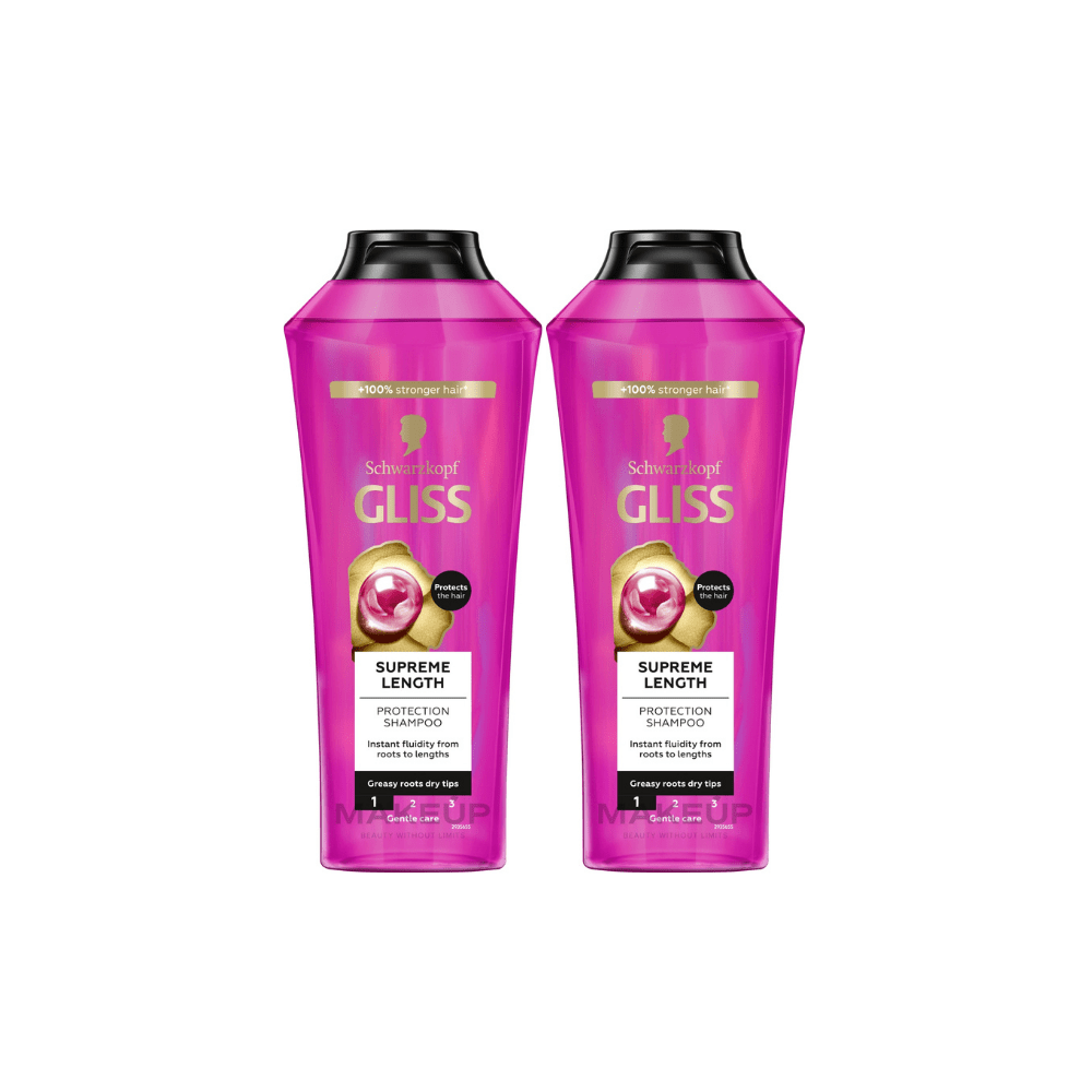 Schwarzkopf Gliss Supreme Lenght Shampoo 400 ml 2 Pack