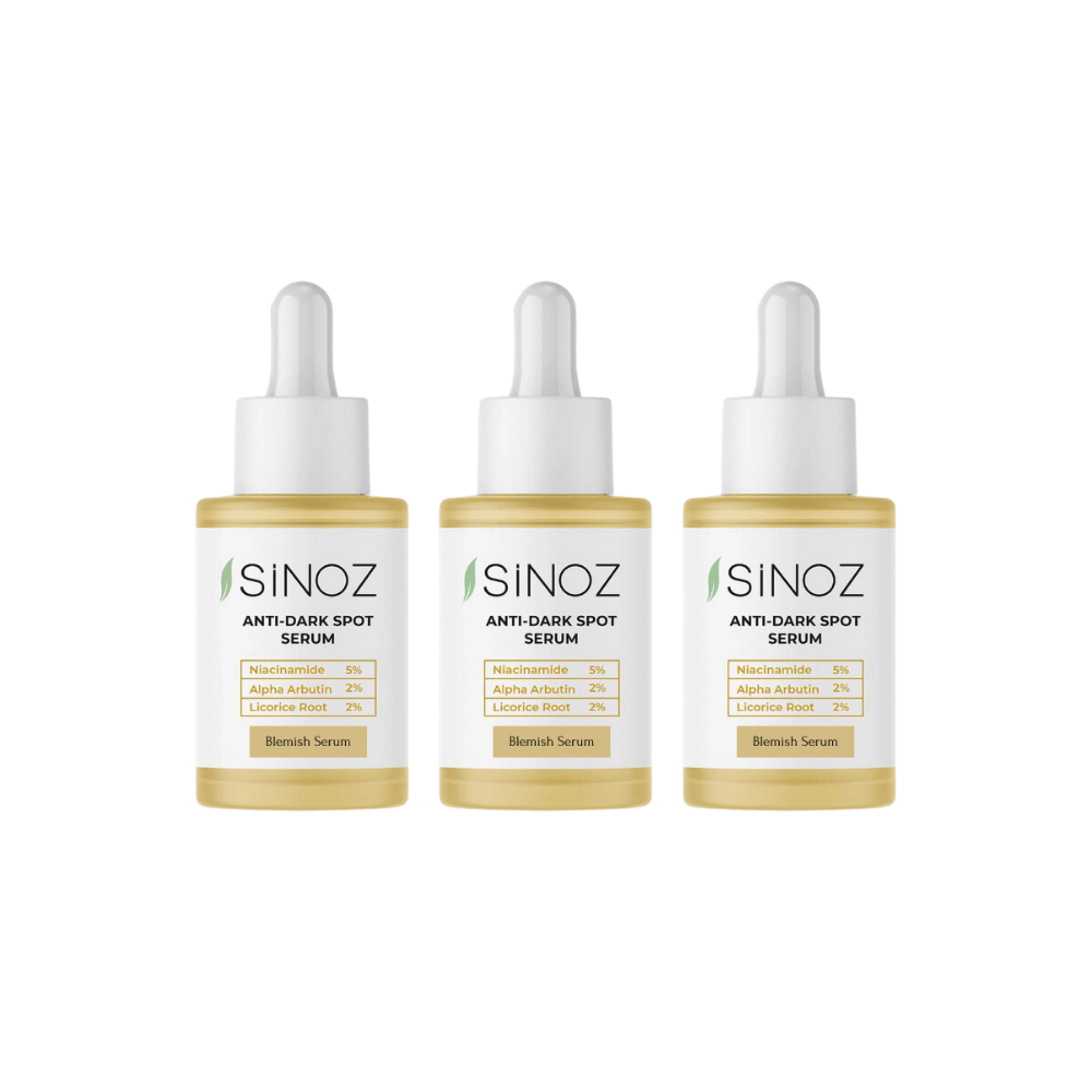 Sinoz Skin Care Serum For Dark Spots And Acne Scars 30ml 3 Pack