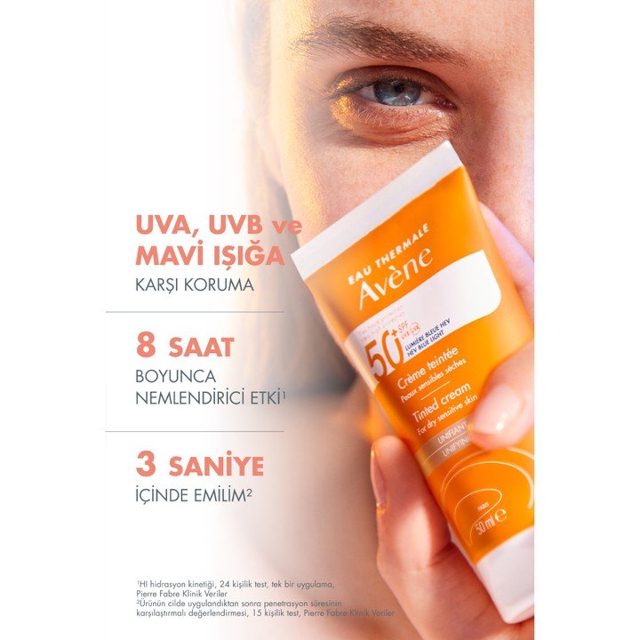 Avene Creme Tinted SPF50+ Güneş Kremi 50 ml - Melori