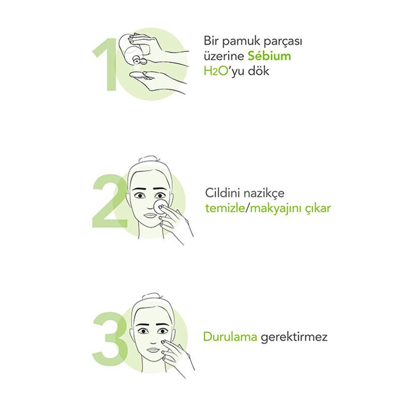 Bioderma Sebium H2O Yüz ve Makyaj Temizleme Suyu 250 ml - Melori