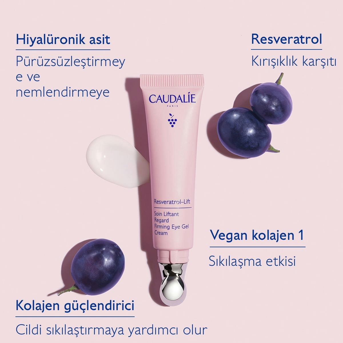 Caudalie Resveratrol Lift Sıkılaştırıcı Jel Göz Bakım Kremi 15 ml - Melori