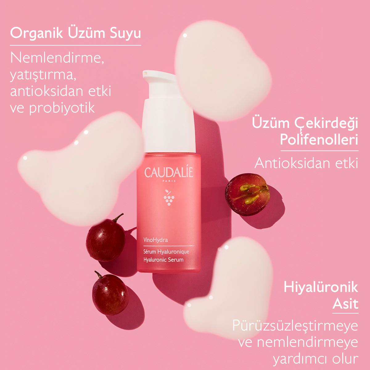 Caudalie Vinohydra Hyaluronic Moisture Serum 30ml - Melori