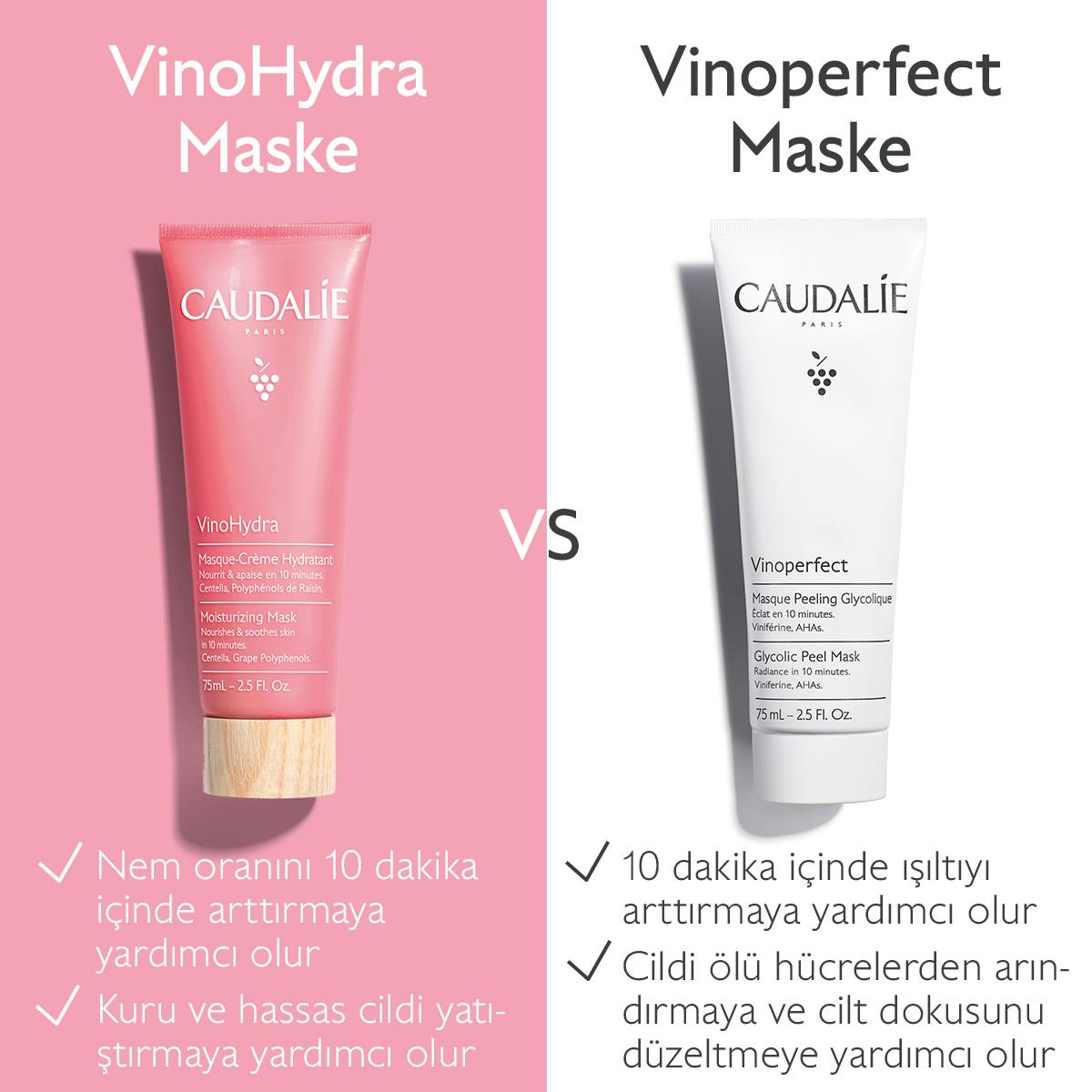 Caudalie VinoHydra Nem Maskesi 75 ml - Melori
