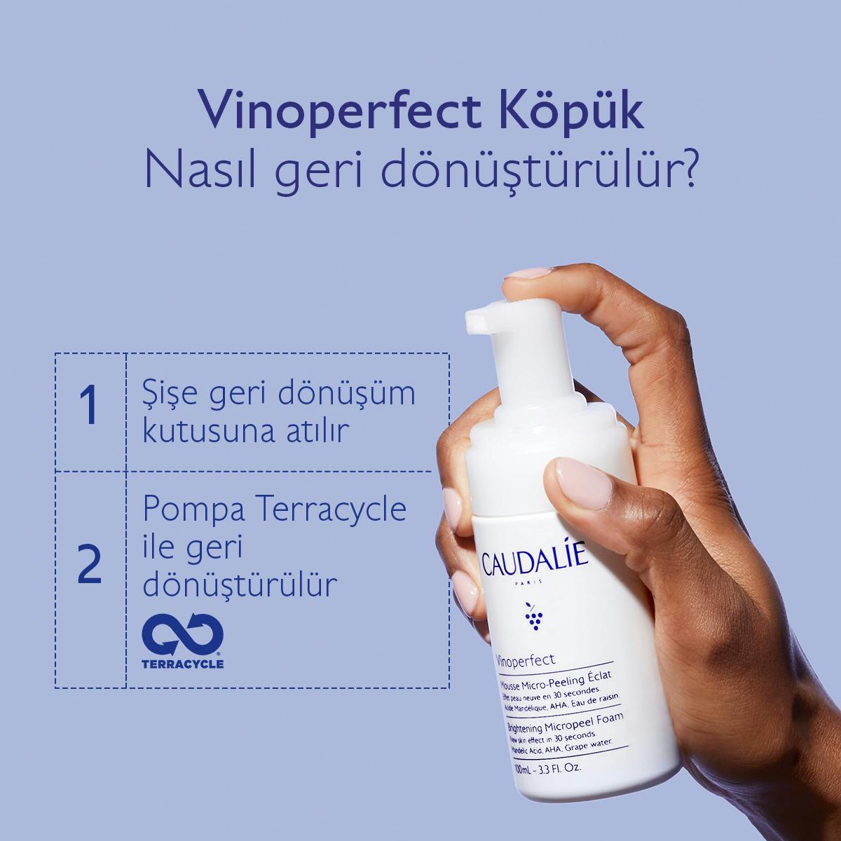 Caudalie Vinoperfect Işıltı Verici Mikro Peeling Temizleme Köpüğü 100 ml - Melori