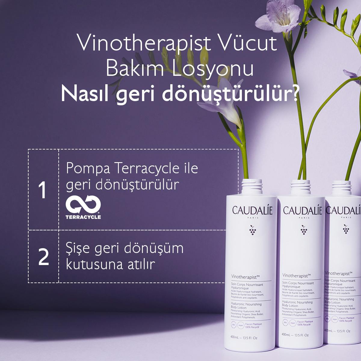 Caudalie Vinotherapist Besleyici Hyalüronik Vücut Losyonu 400 ml - Melori