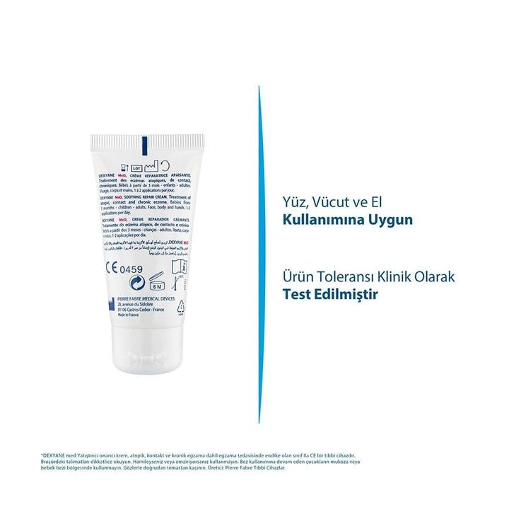 Ducray Dexyane MeD Atopik, Kontakt ve Kronik Egzama Tedavisine Yardımcı Onarıcı Bakım Kremi 30ml - Melori
