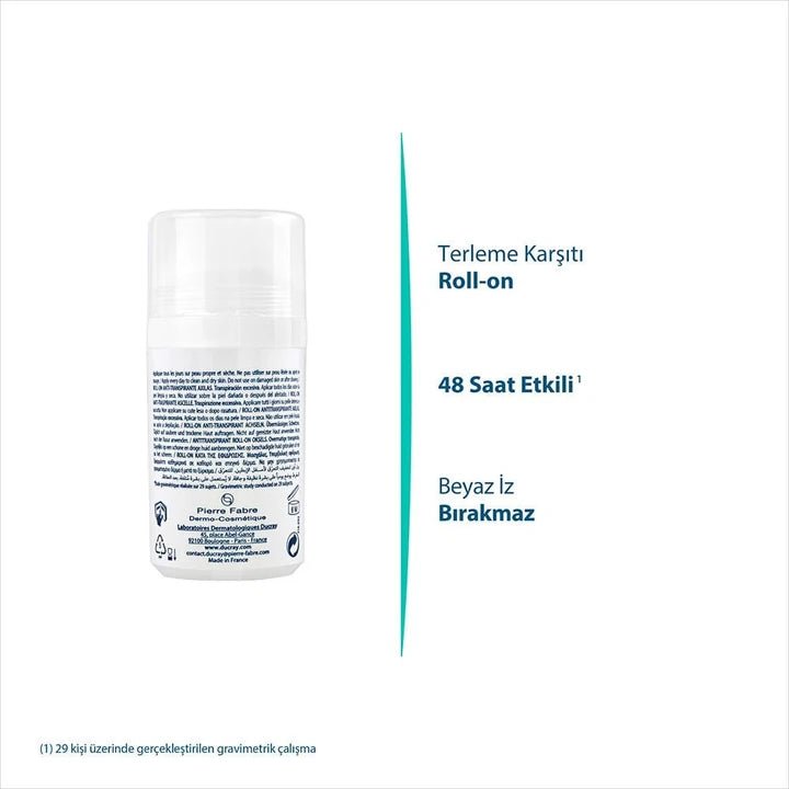 Ducray Hidrosis Roll On Anti Transpirant Aisselle Terleme Karşıtı 40 ml - Melori