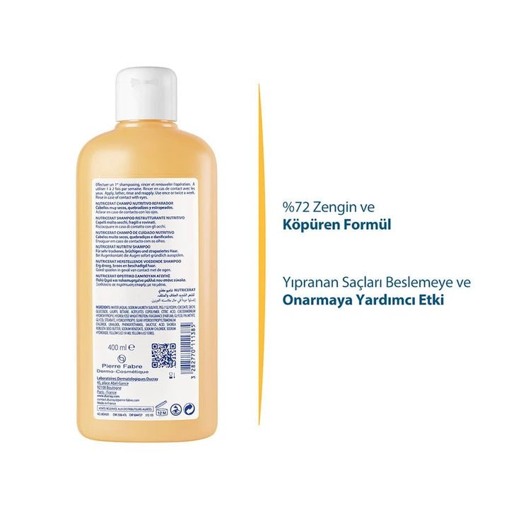 Ducray Nutricerat Yıpranmış ve Çok Kuru Saçlar İçin Şampuan 200 ml - Melori
