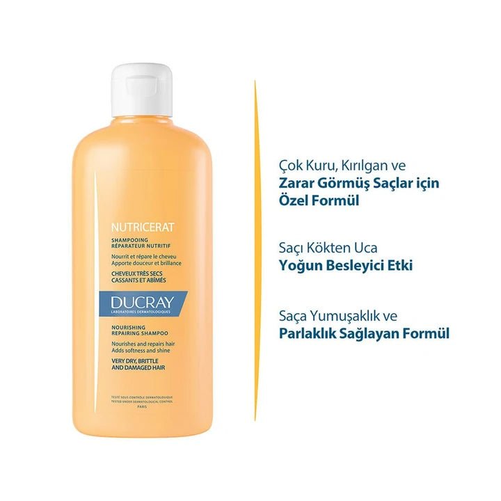 Ducray Nutricerat Yıpranmış ve Çok Kuru Saçlar İçin Şampuan 200 ml - Melori