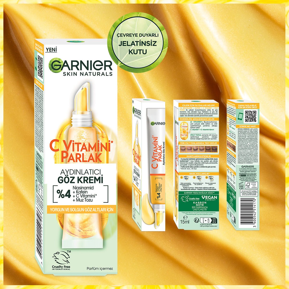 Garnier C Vitamini Parlak Aydınlatıcı Göz Kremi 15ml - Melori
