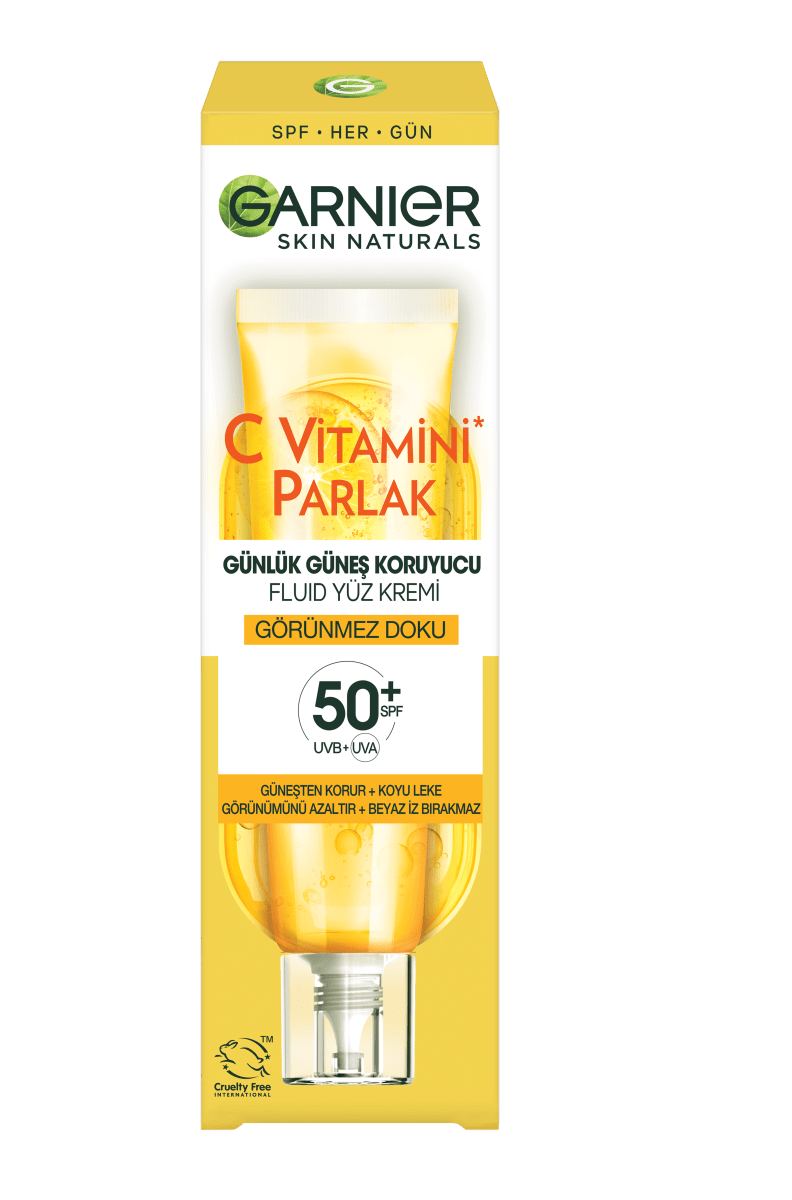Garnier C Vitamini Parlak Günlük UV Korumalı Güneş Yüz Kremi Görünmez Doku SPF50+ 40ml - Melori