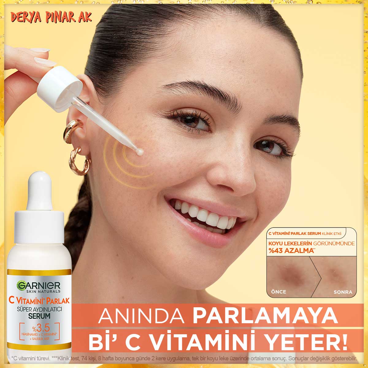 Garnier C Vitamini Parlak Süper Aydınlatıcı Serum 30ML - Melori