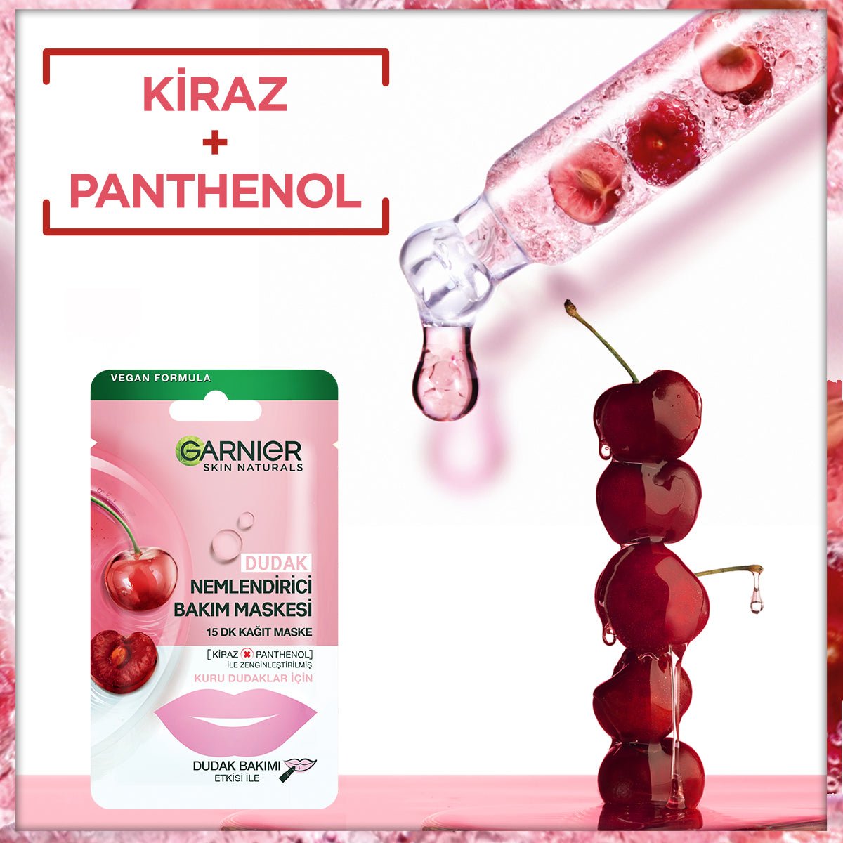 Garnier Dudak Nemlendirici Bakım Maskesi - Melori