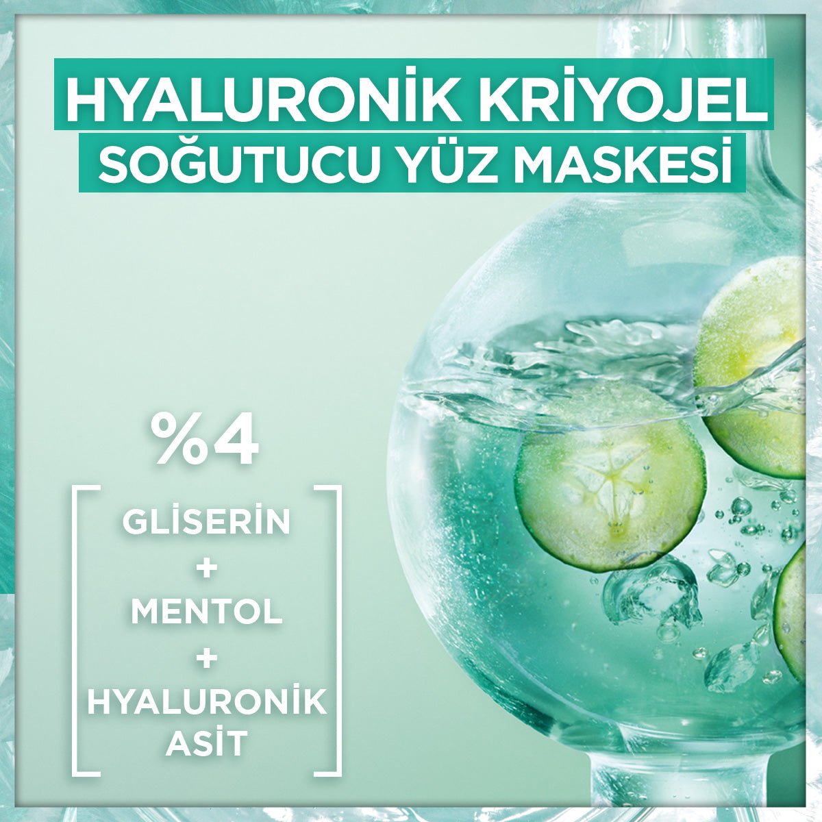 Garnier Hyaluronik Kriyojel Yorgunluk Karşıtı Soğutucu Yüz Maskesi - Melori