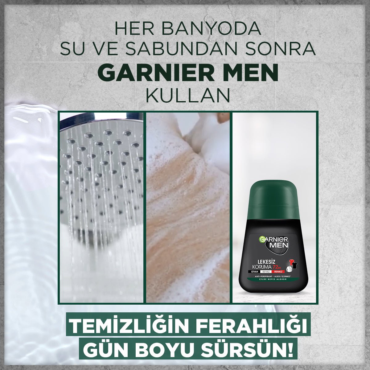 Garnier Men Lekesiz Koruma Roll - on Deodorant - Melori