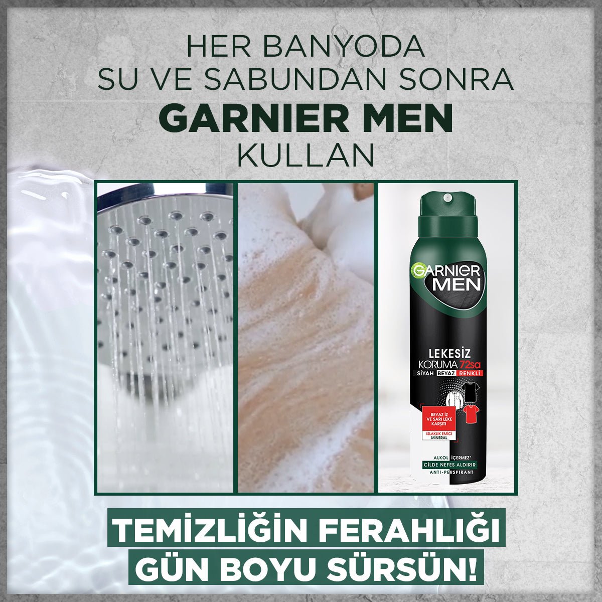 Garnier Men Lekesiz Koruma Spray Deodorant - Melori