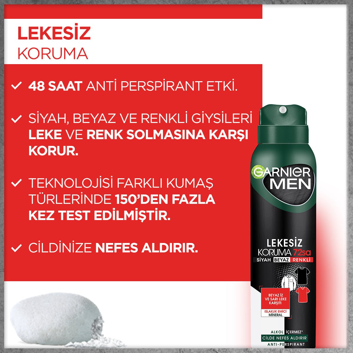 Garnier Men Lekesiz Koruma Spray Deodorant - Melori