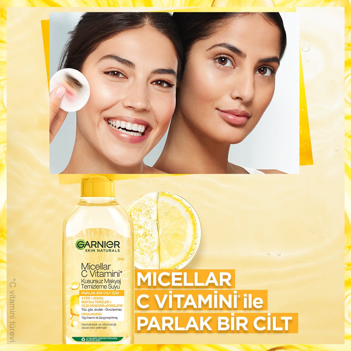 Garnier Micellar C Vitamini Kusursuz Makyaj Temizleme Suyu 400ml - Melori
