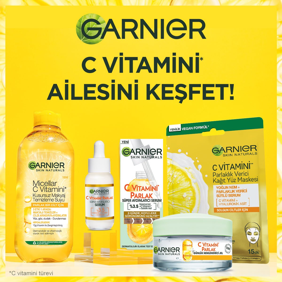 Garnier Micellar C Vitamini Kusursuz Makyaj Temizleme Suyu 400ml - Melori