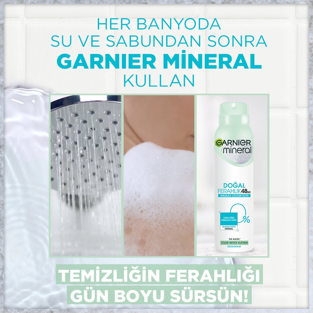 Garnier Mineral Doğal Ferahlık Spray Deodorant - Melori