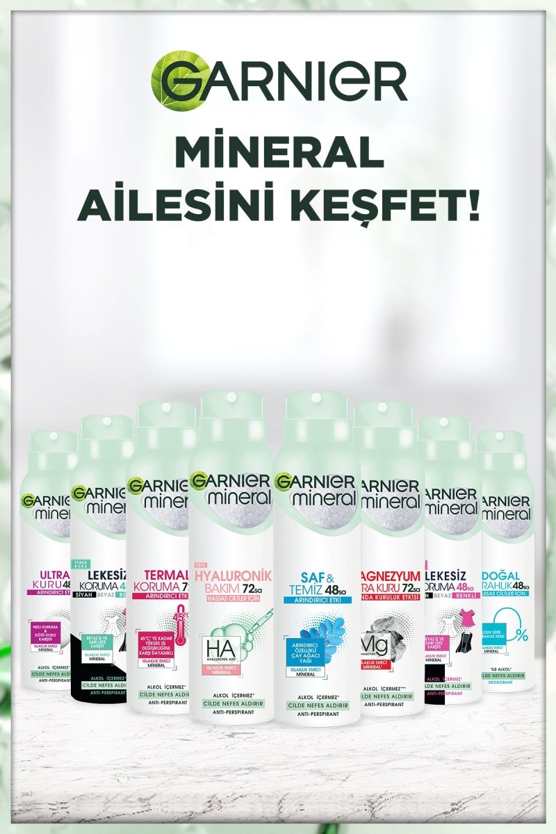 Garnier Mineral Hyaluronik Bakım Sprey Deodorant - Melori