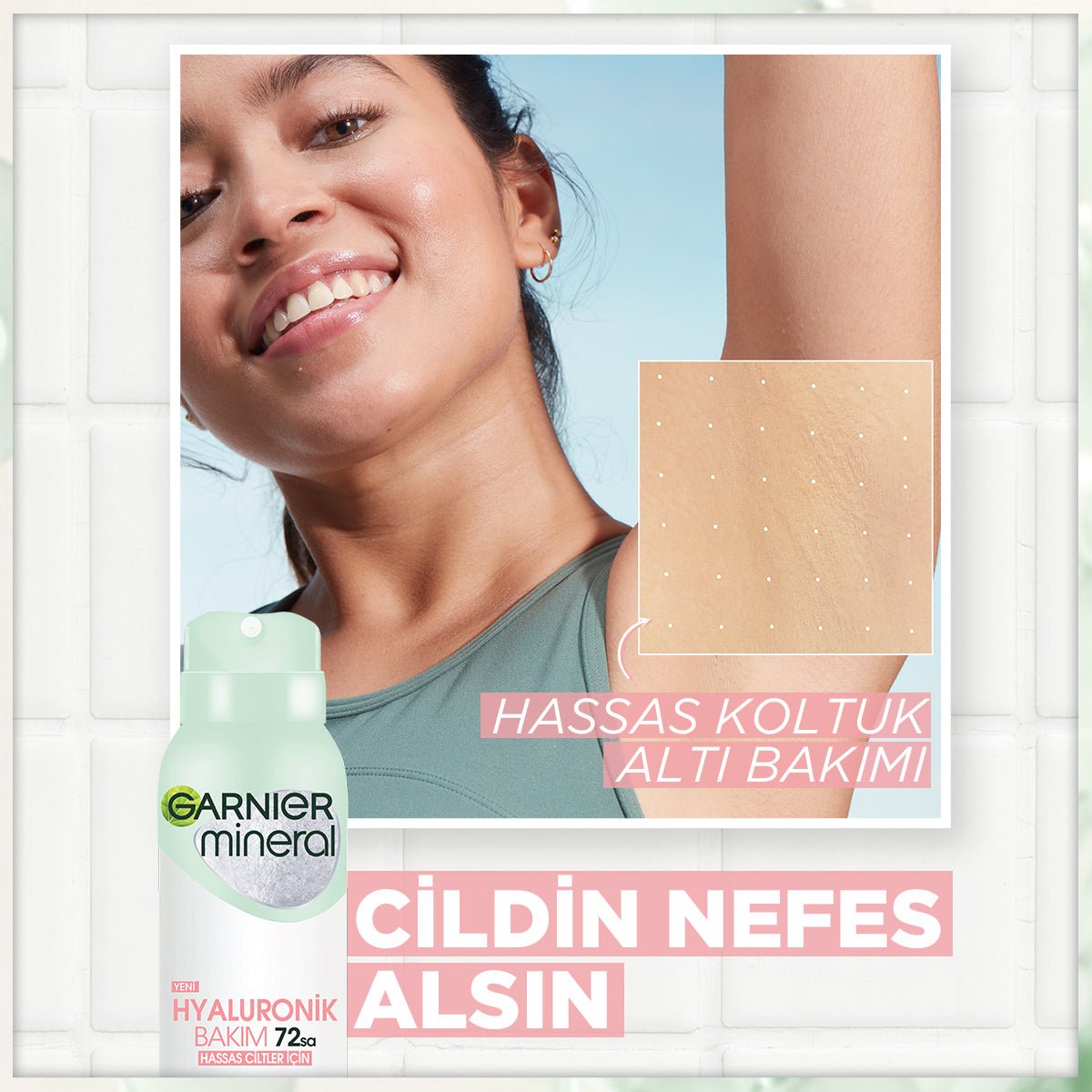 Garnier Mineral Hyaluronik Bakım Sprey Deodorant - Melori