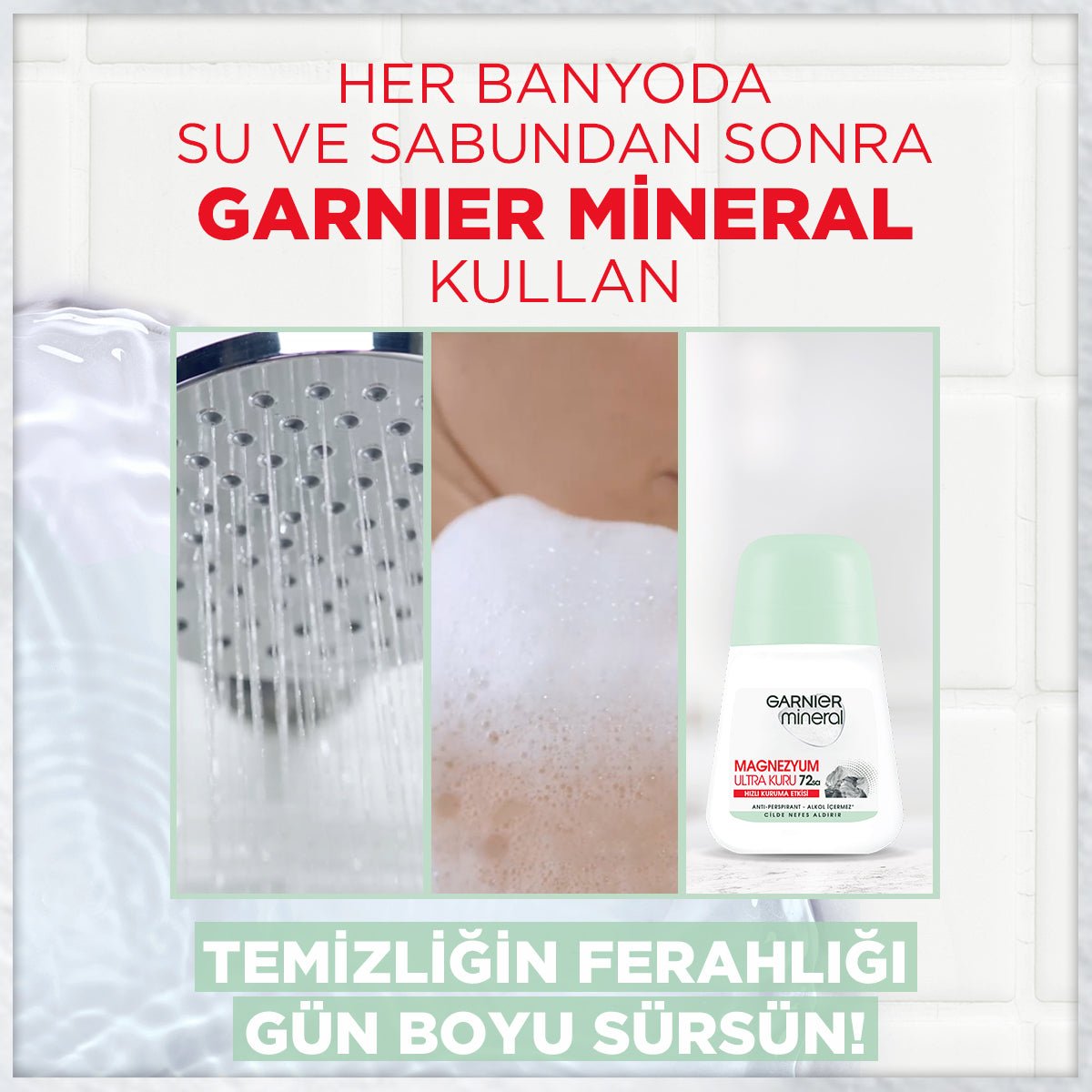 Garnier Mineral Magnezyum Ultra Kuru Roll - on - Melori