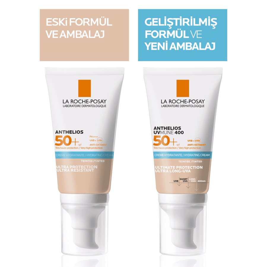 La Roche Posay Anthelios UVMune SPF50+ Nemlendirici Renkli Güneş Kremi 50 ml - Melori