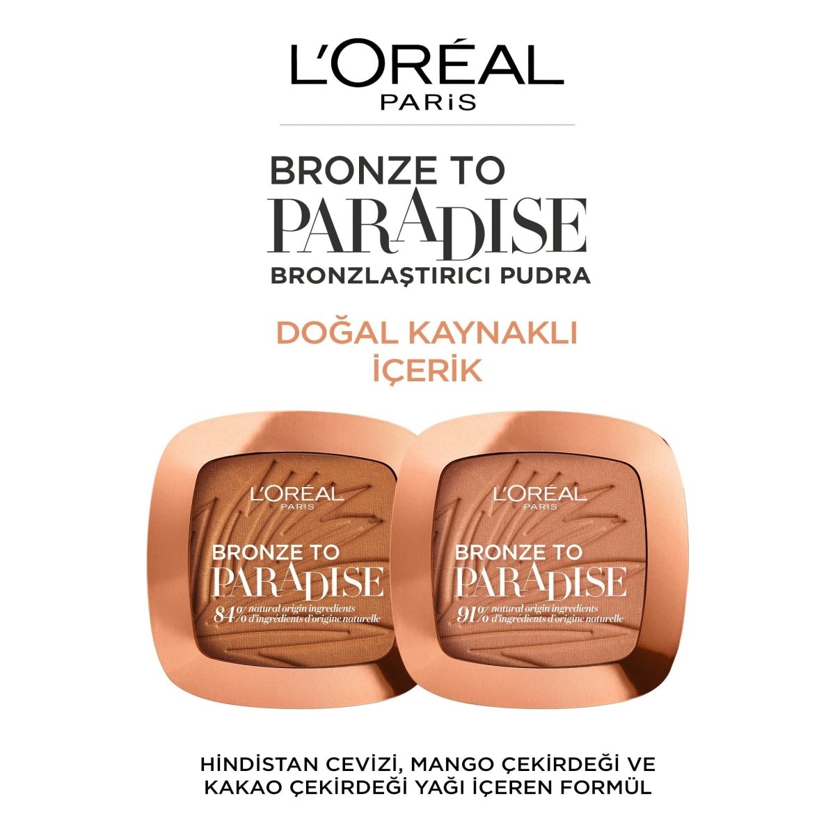 Loreal Paris Bronze to Paradise Mat Bronzlaştırıcı Pudra 02 Baby One More Tan - Melori
