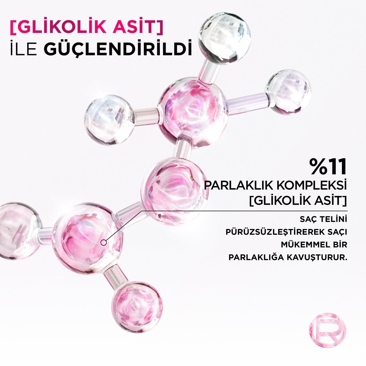 Loreal Paris Elseve Glycolic Gloss Mükemmel Parlaklık için Pürüzsüzleştirici Saç Kremi 150ml - Melori