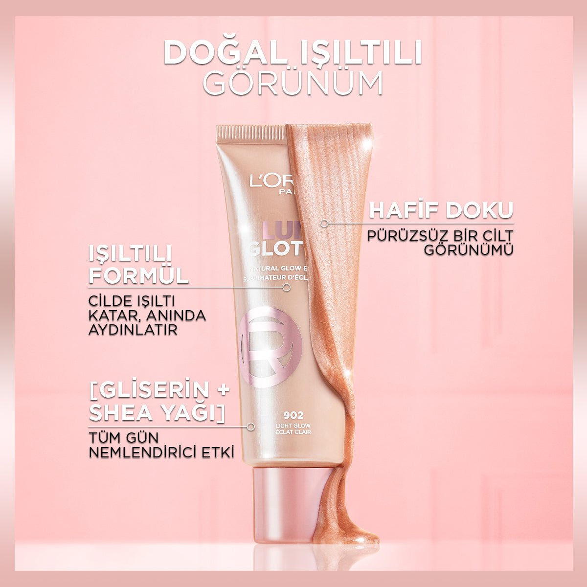 Loreal Paris Glotion All - In - One Doğal Işıltı 904 - Deep Glow - Melori