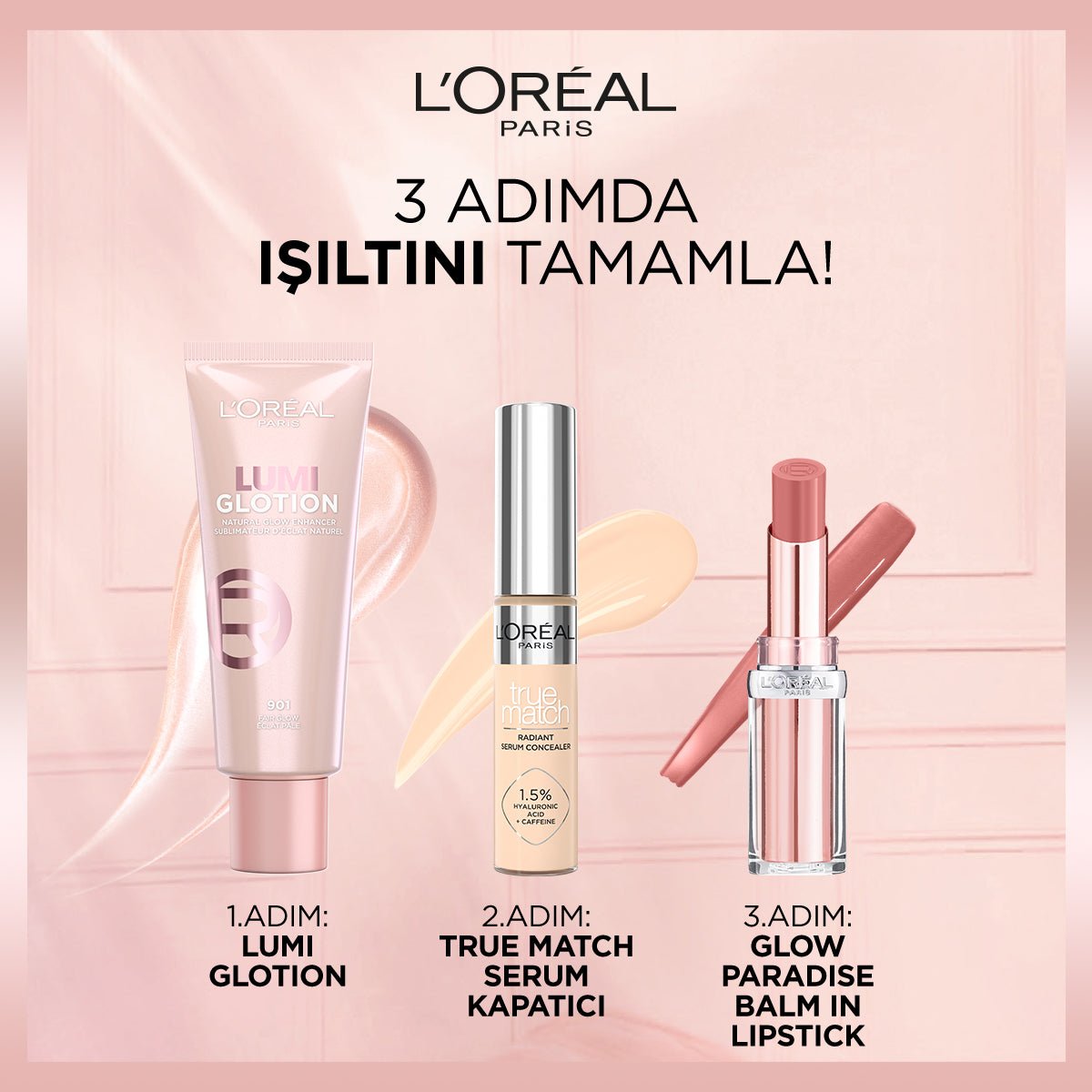 Loreal Paris Glotion All - In - One Doğal Işıltı 904 - Deep Glow - Melori