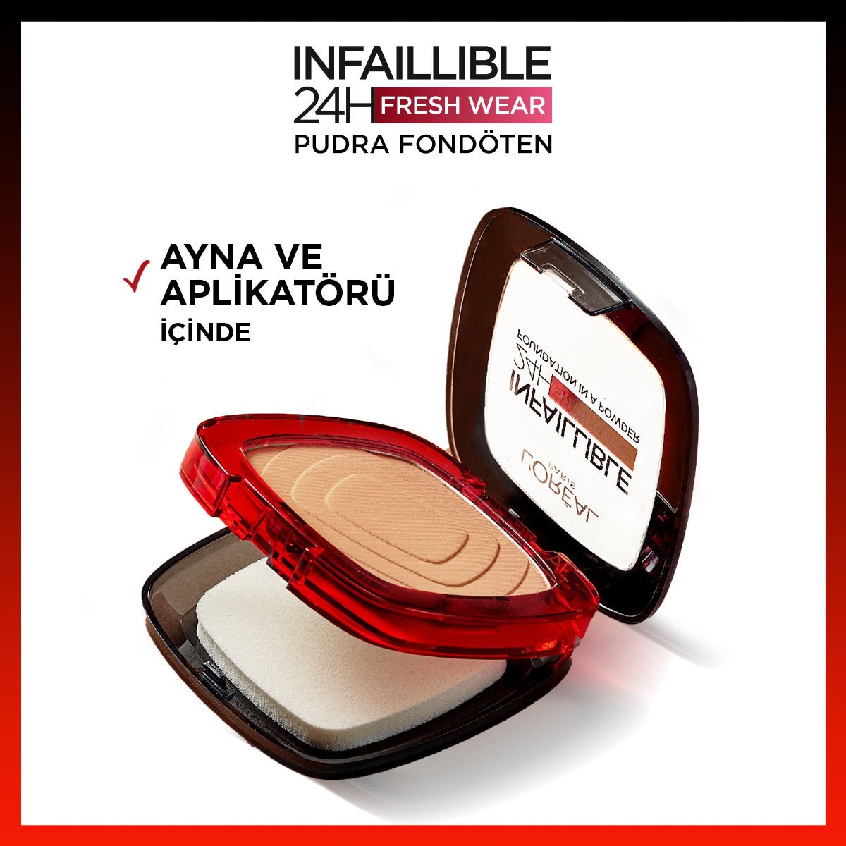 Loreal Paris Infaillible 24H Fresh Wear Pudra Fondöten 40 Cashmere - Melori