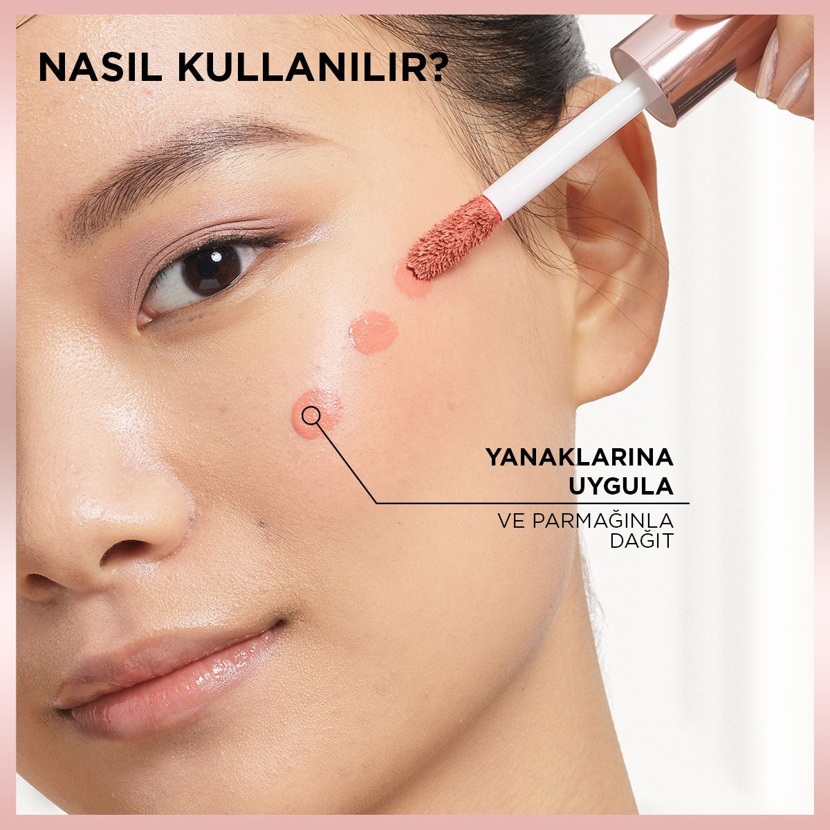 Loreal Paris Lumi Blush Likit Allık - 635 Glowy Worth It Medium - Melori