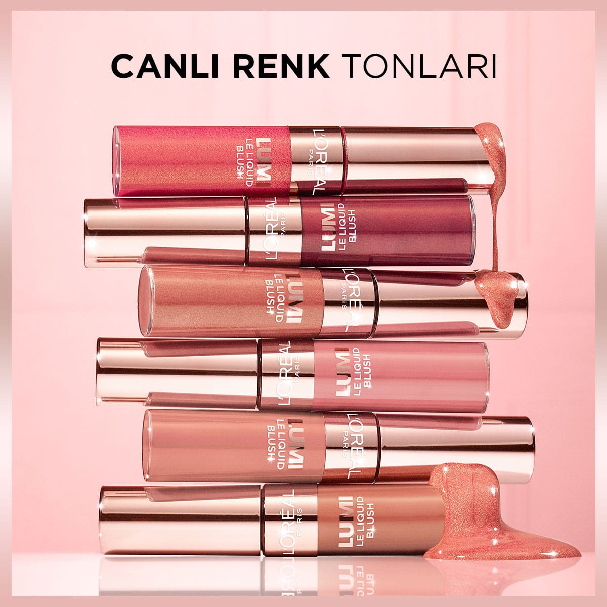 Loreal Paris Lumi Blush Likit Allık - 635 Glowy Worth It Medium - Melori