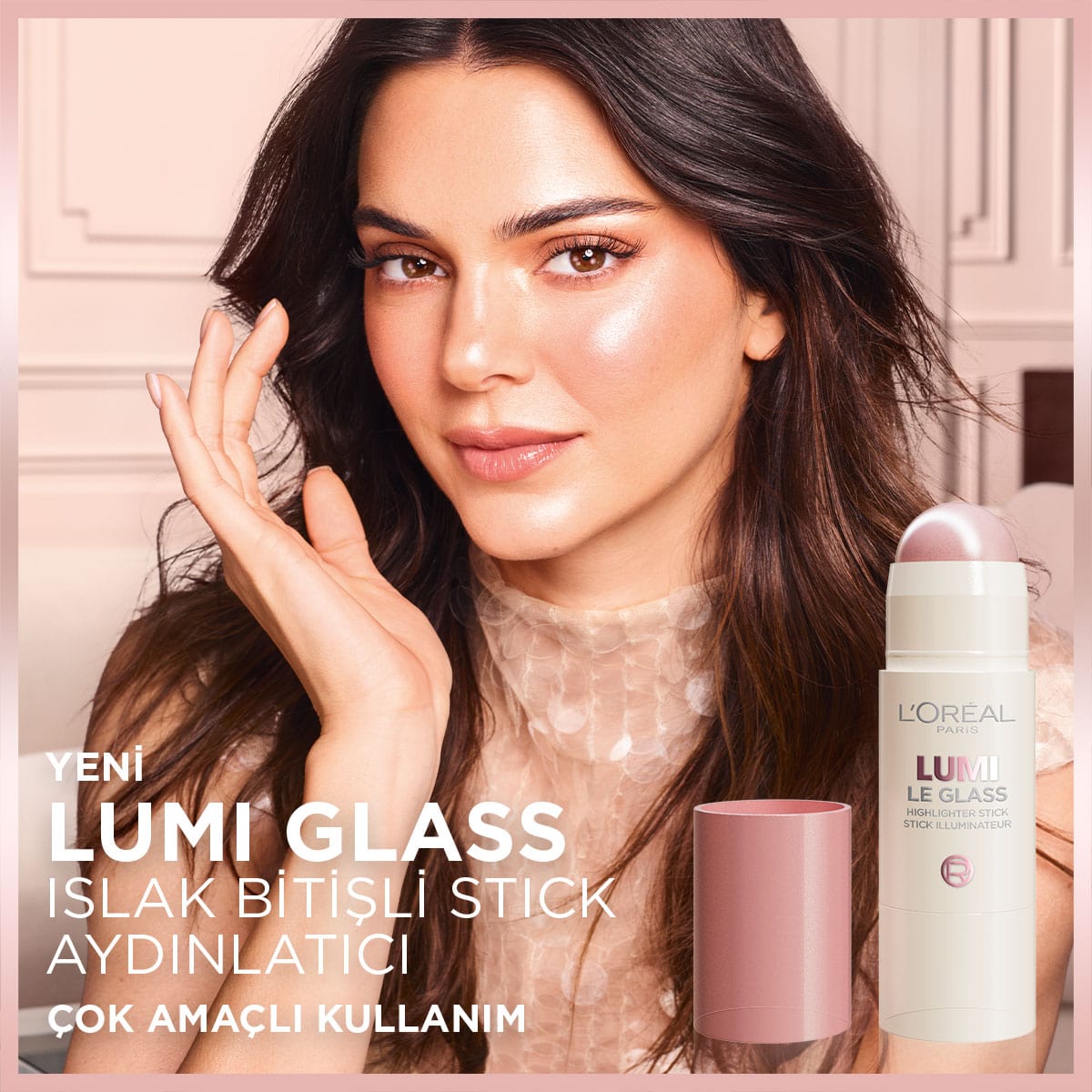 Loreal Paris Lumi Glass Islak Bitişli Stick Aydınlatıcı - 610 Glassy Pearl Eclat - Melori